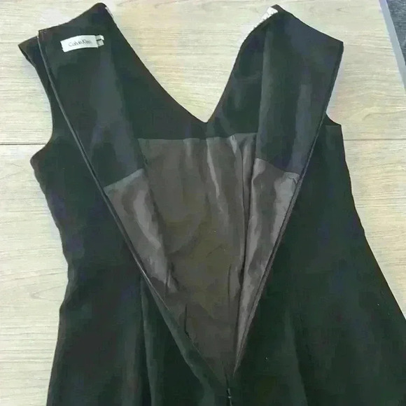 Calvin Klein Black & White Animal Print Knee Length Dress Size 6 - Picture 11 of 11